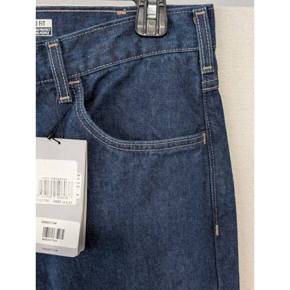 Carhartt FR Flame Resistant Relaxed Fit Jeans Blue Men's Size 34x32 NWT - Picture 13 of 16